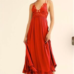 NWT Adella maxi dress bright red XS